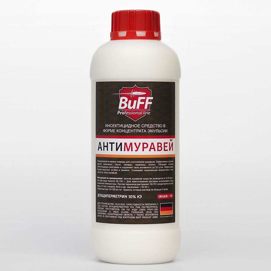 Купить Антимуравей BuFF 1 л по цене 1 833 ₽ в интернет-магазине Машенька.shop  c доставкой